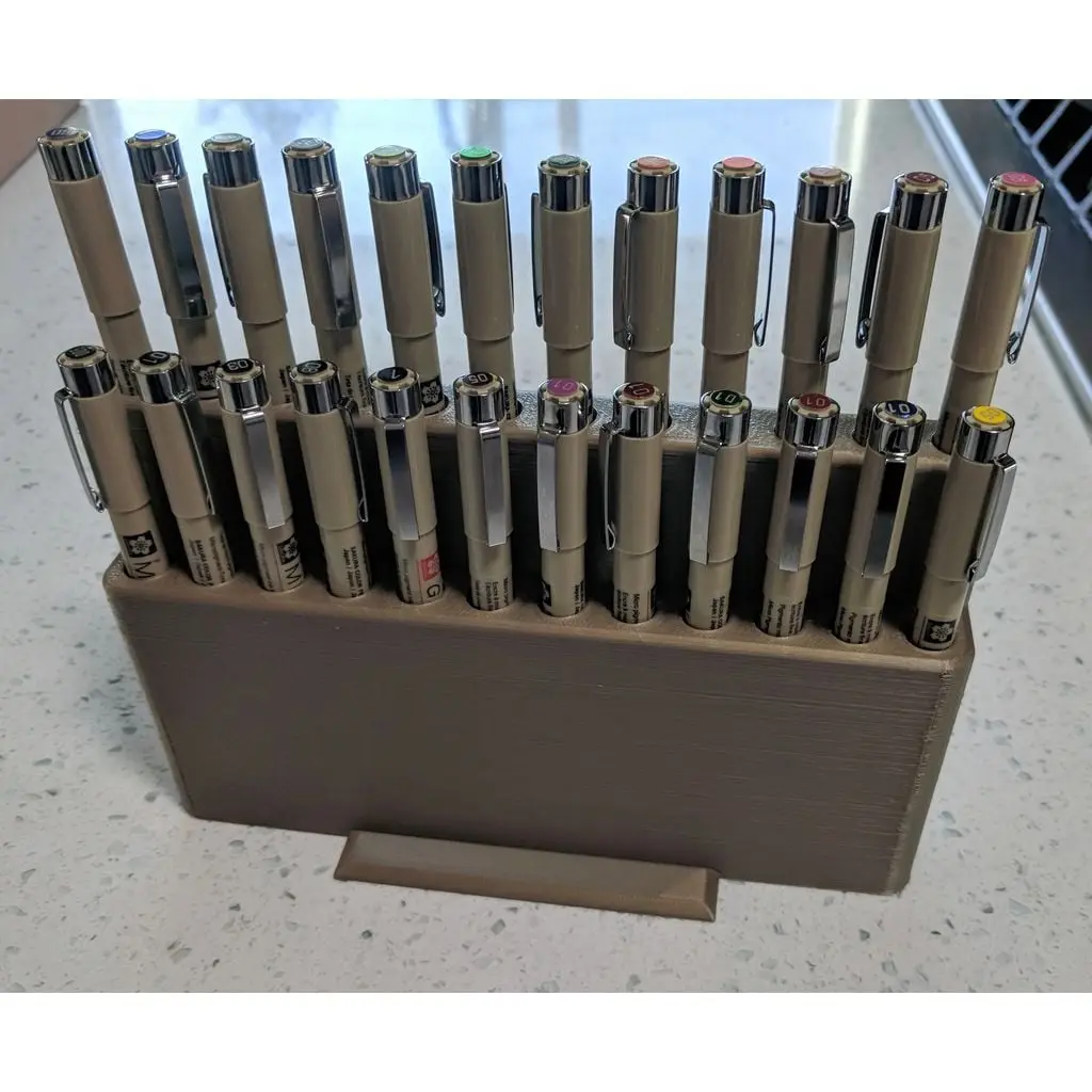 Desktop pen holder for Sakura Micron pens — modelo 3D