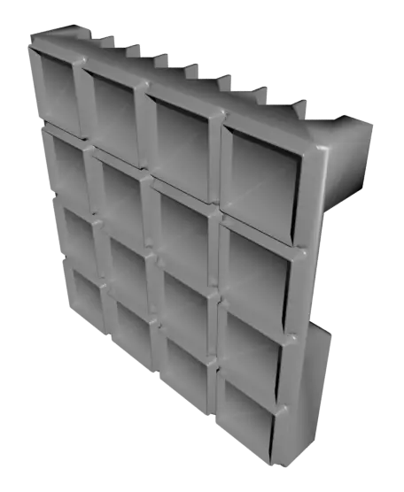Gridfinity Drawer friendly screwdriver tray — modelo 3D