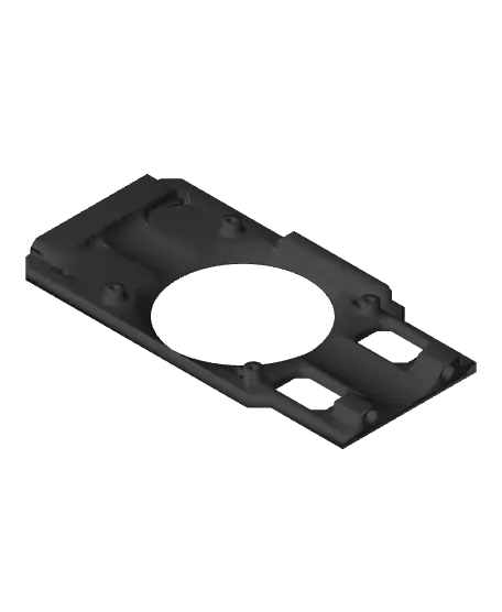 RPi Mount + 4010 Axial Fan and Waveshare USB Support — modelo 3D