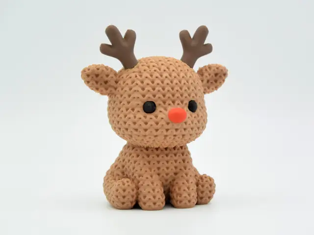 Knitted Reindeer - Christmas — modelo 3D