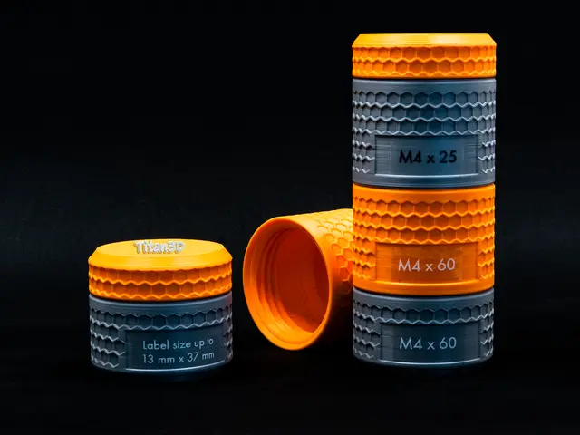 Modular Honeycomb Storage Container / Label space — modelo 3D