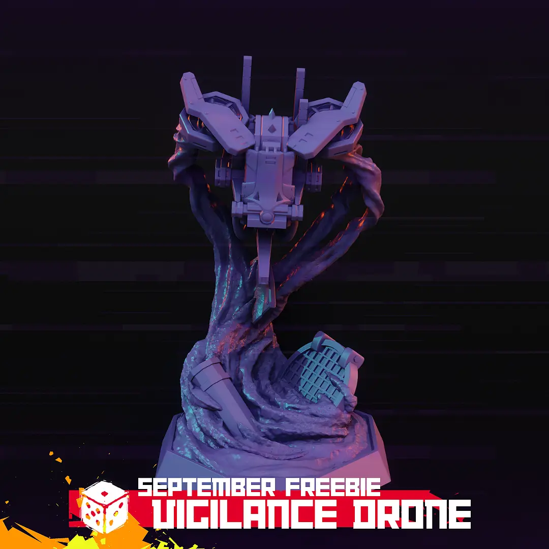 FREEBIE: VIGILANCE DRONE — modelo 3D