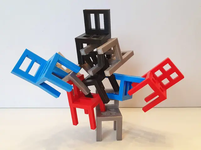 Chair stacking game - No supports — modelo 3D