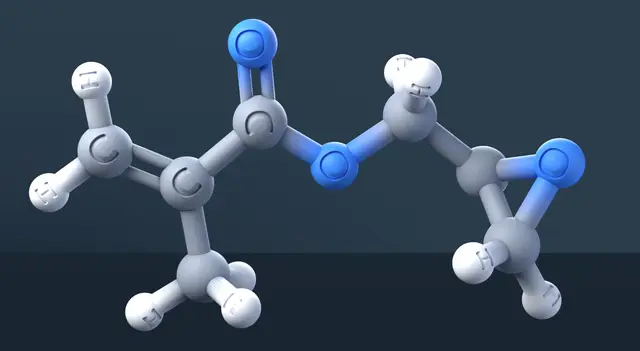 Glycidyl methacrylate 3D Model — CAS 106-91-2 — modelo 3D