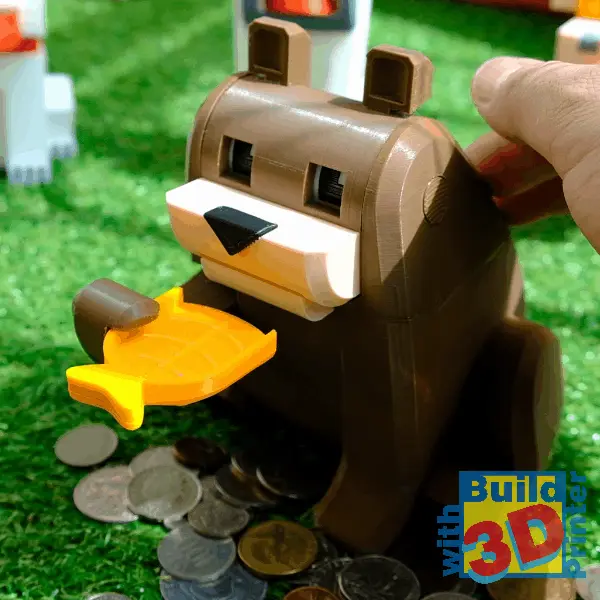 Bear Coin Bank — modelo 3D