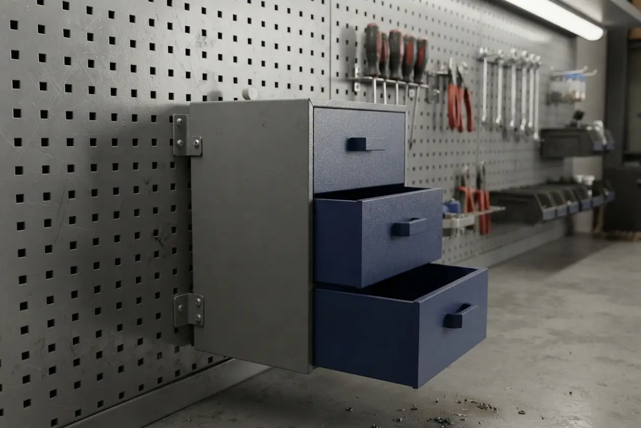 Pegboard organizer unit — modelo 3D