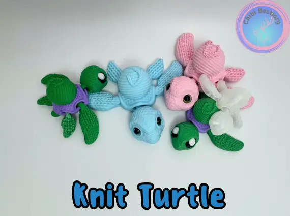 Knit Turtle flexi — modelo 3D