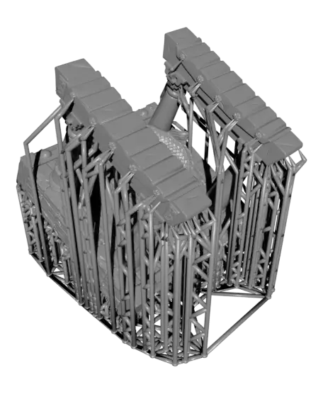 Grid Runner Abduction Terrain - With Free Cyberpunk - Sci-Fi Gift Ideas for Wargamers — modelo 3D