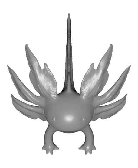 Toxolotl - Water/Air/Toxic Axolotl Model: FREE for Personal Use — modelo 3D