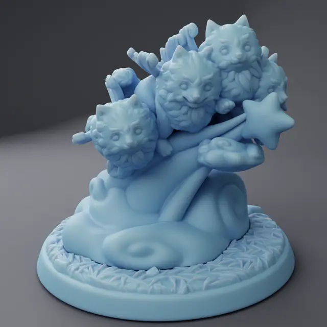 Pomeranian Fairy Swarm ( Dog / Canine / Fairy / Fae / Fey / Ranger Swarm ) — modelo 3D