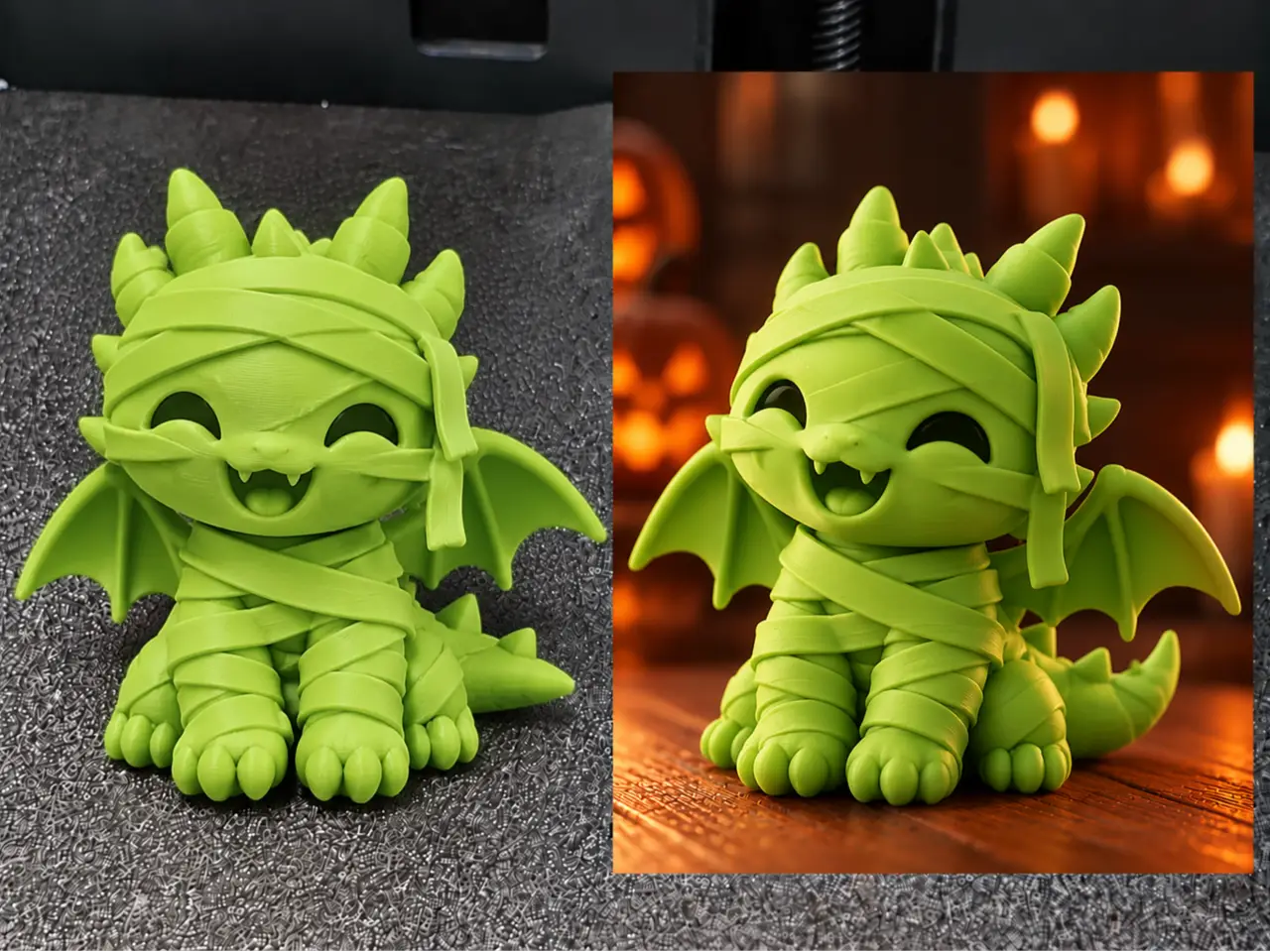 cute halloween mummy dragon (free to sell) | 3g — modelo 3D