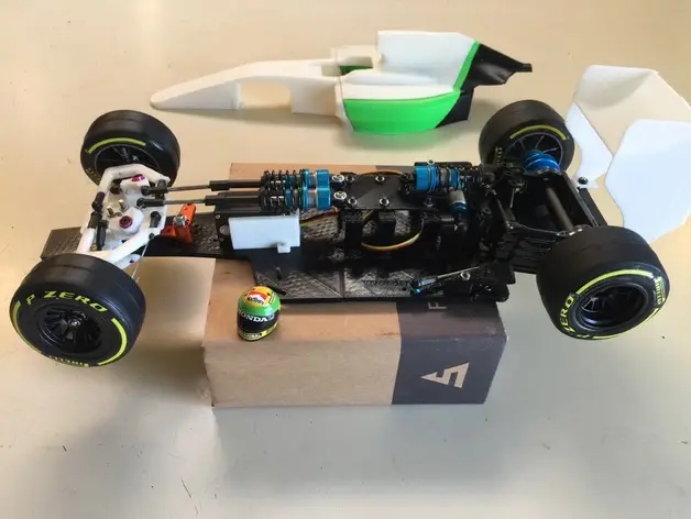 RS-01 Version C OpenRC F1 Fully Adjustable Racing Suspension Chassis — modelo 3D