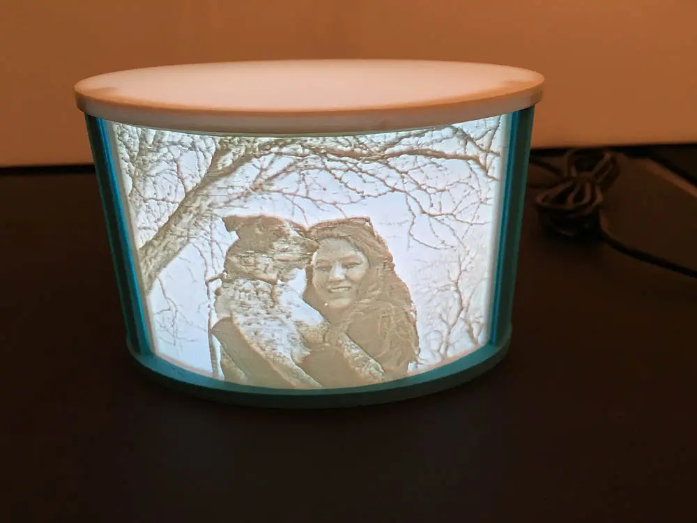 Lithophane Frame Curved — modelo 3D