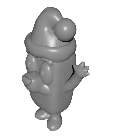 Santa Bluey — modelo 3D