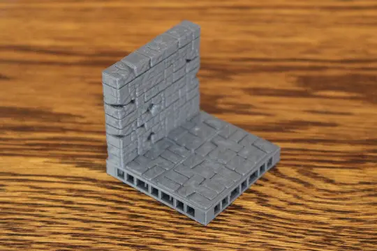 OpenLock dungeon tile brick floor and wall — modelo 3D