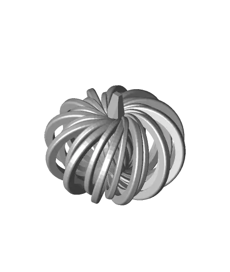 Spiral Pumpkin - Halloween Decoration — modelo 3D