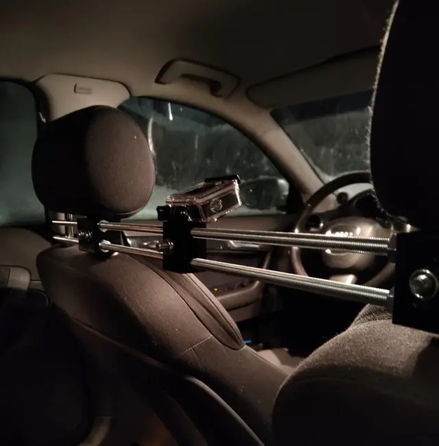 14mm car headrest equipment mounting system — modelo 3D