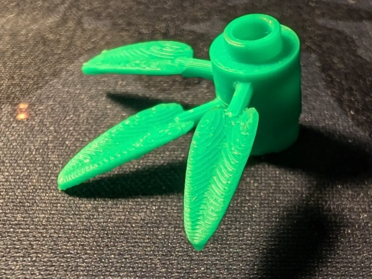 1x1 Plant, Round 3 Bamboo Leaves 30176 — modelo 3D