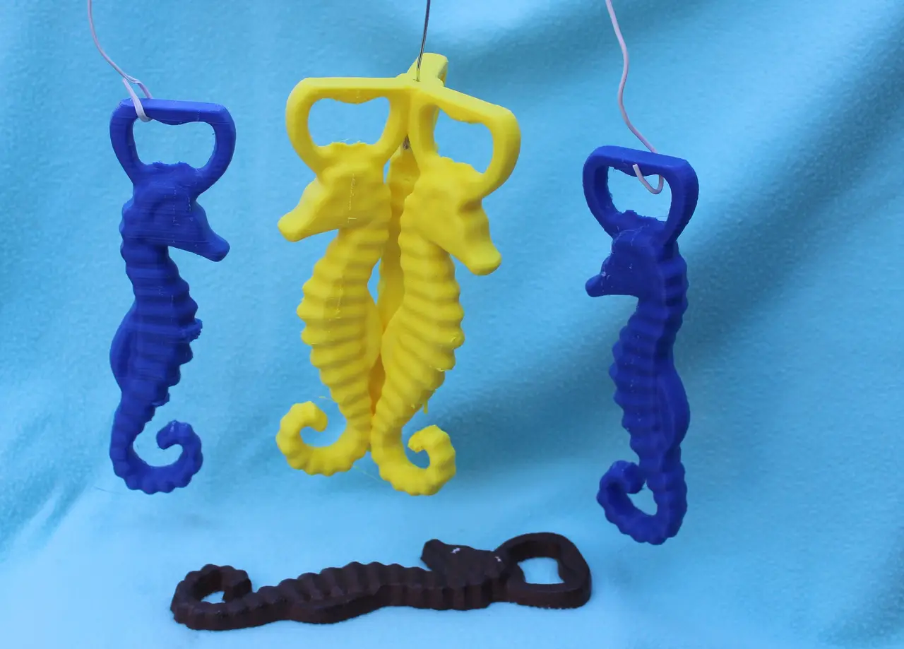 Two Sea Horse Ornaments — modelo 3D