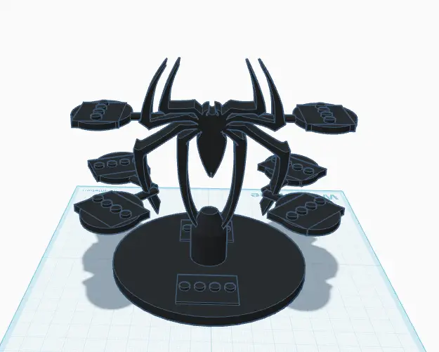 spiderman mini figure stand — modelo 3D