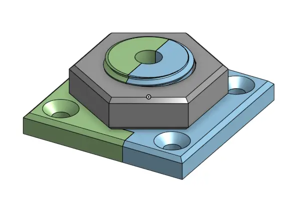 RJ45 Wand Kabeldurchführung — modelo 3D