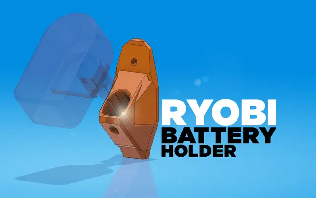 Ryobi Battery Holder — modelo 3D