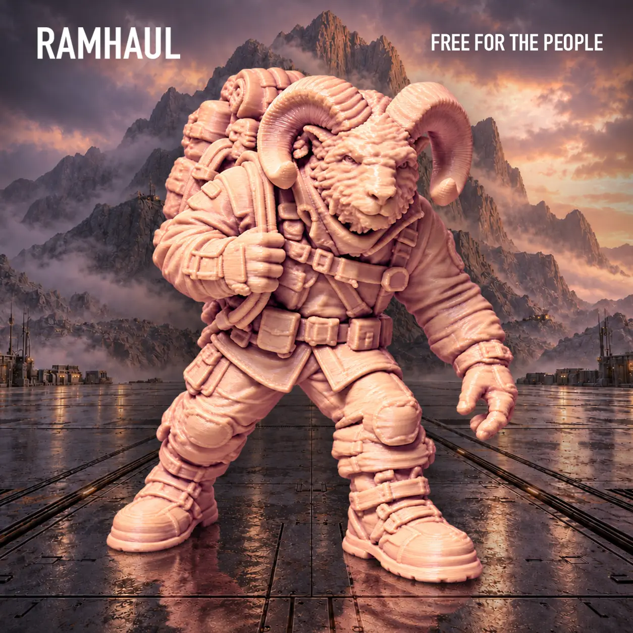 FREE FOR THE PEOPLE #010 - Ramhaul - Tabletop Miniature — modelo 3D