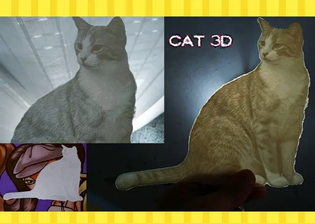 LITHOPHANE CAT — modelo 3D