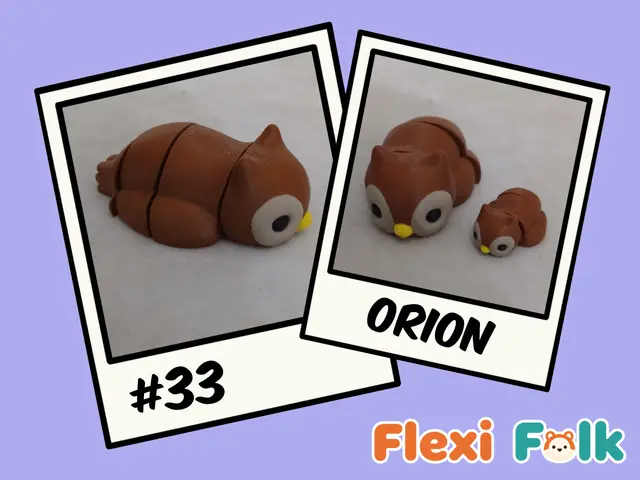 Flexi Folk #33 - Orion The Owl — modelo 3D