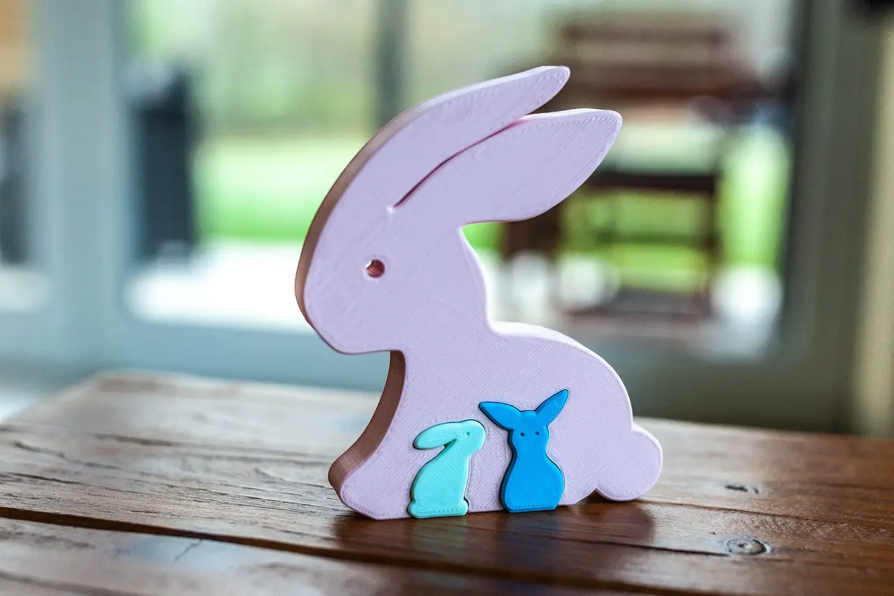 Easter rabbit puzzle — modelo 3D