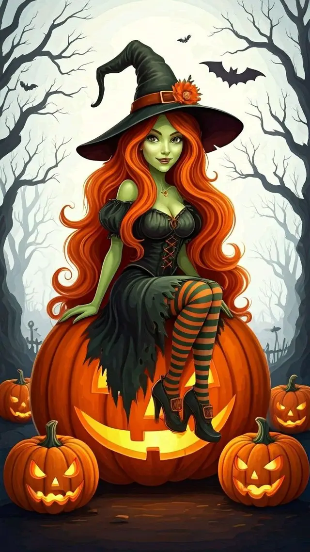 Halloween whitch-1 — modelo 3D