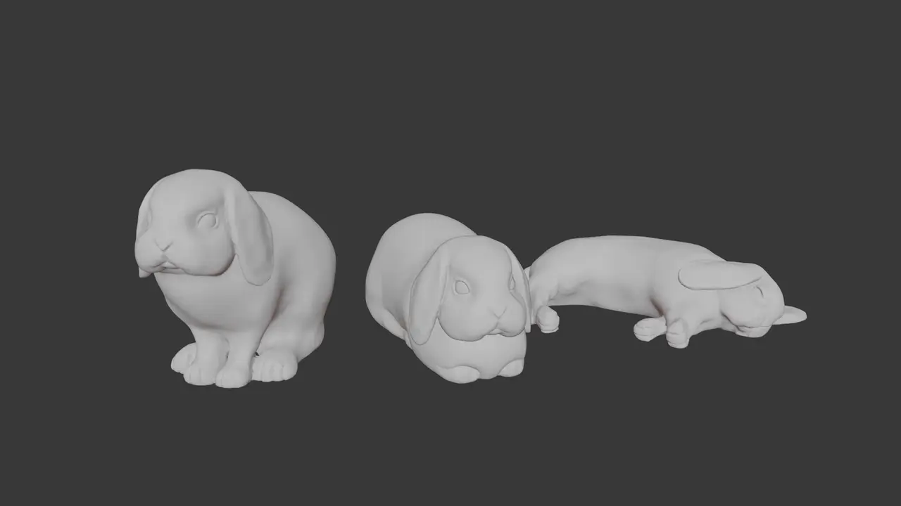 Bunnies — modelo 3D