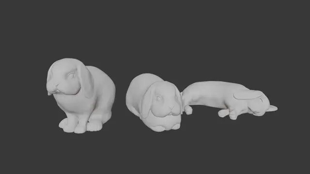 Bunnies — modelo 3D