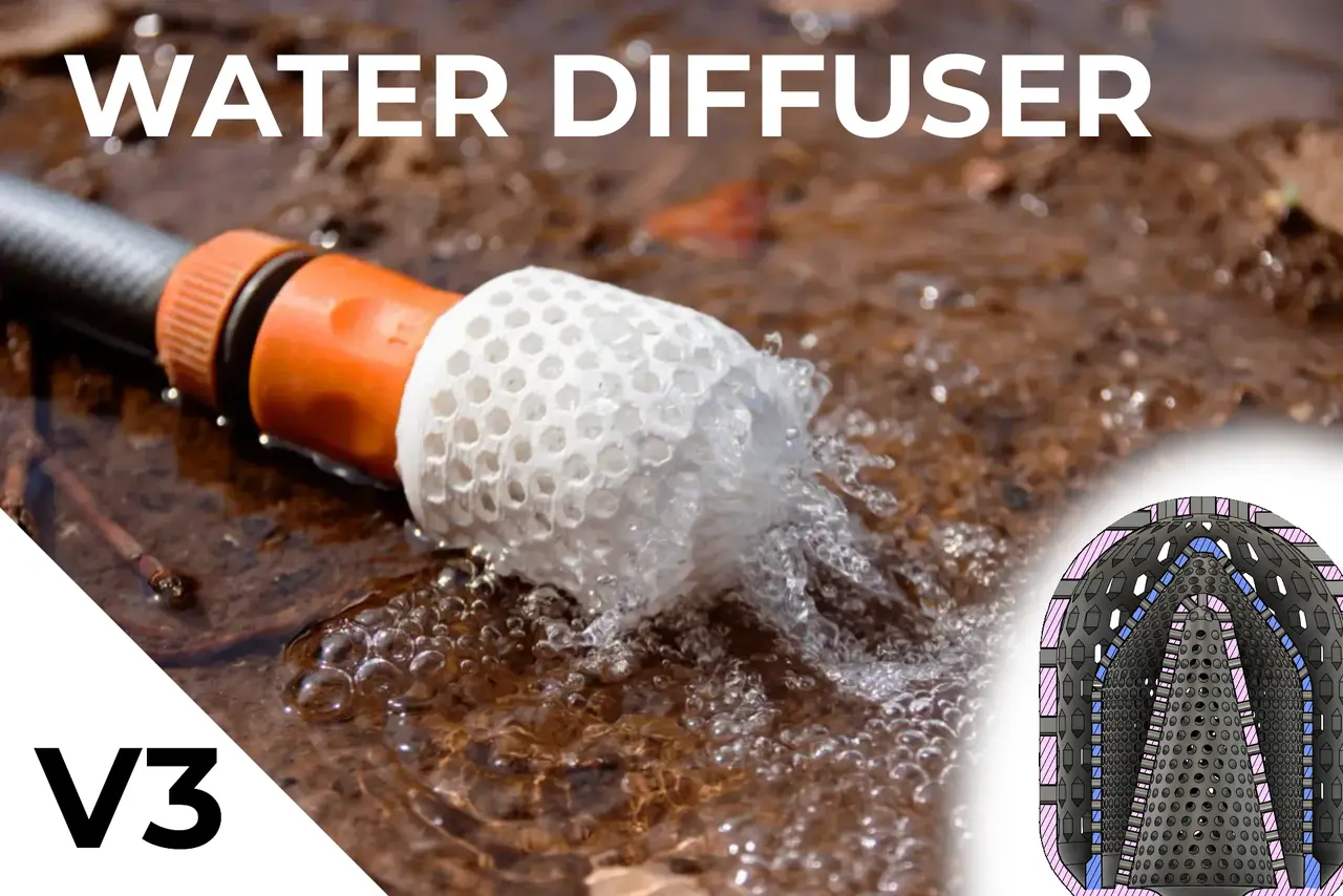Water diffuser for water hose — modelo 3D