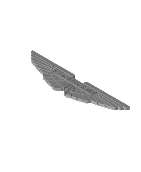 Aston martin logo — modelo 3D