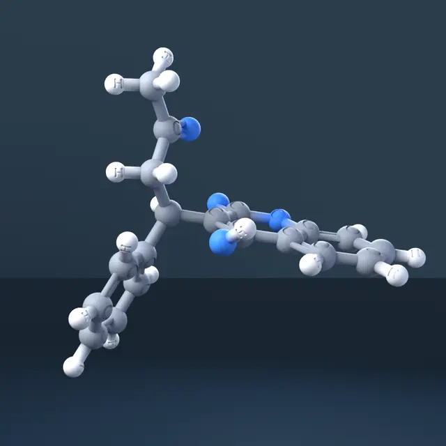 Warfarin 3D Molecular Model — CAS 81-81-2 — modelo 3D