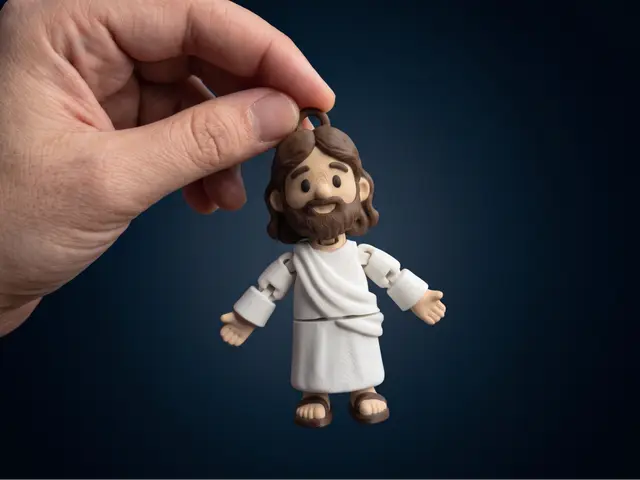 Flexi articulated Jesus Keychain — modelo 3D