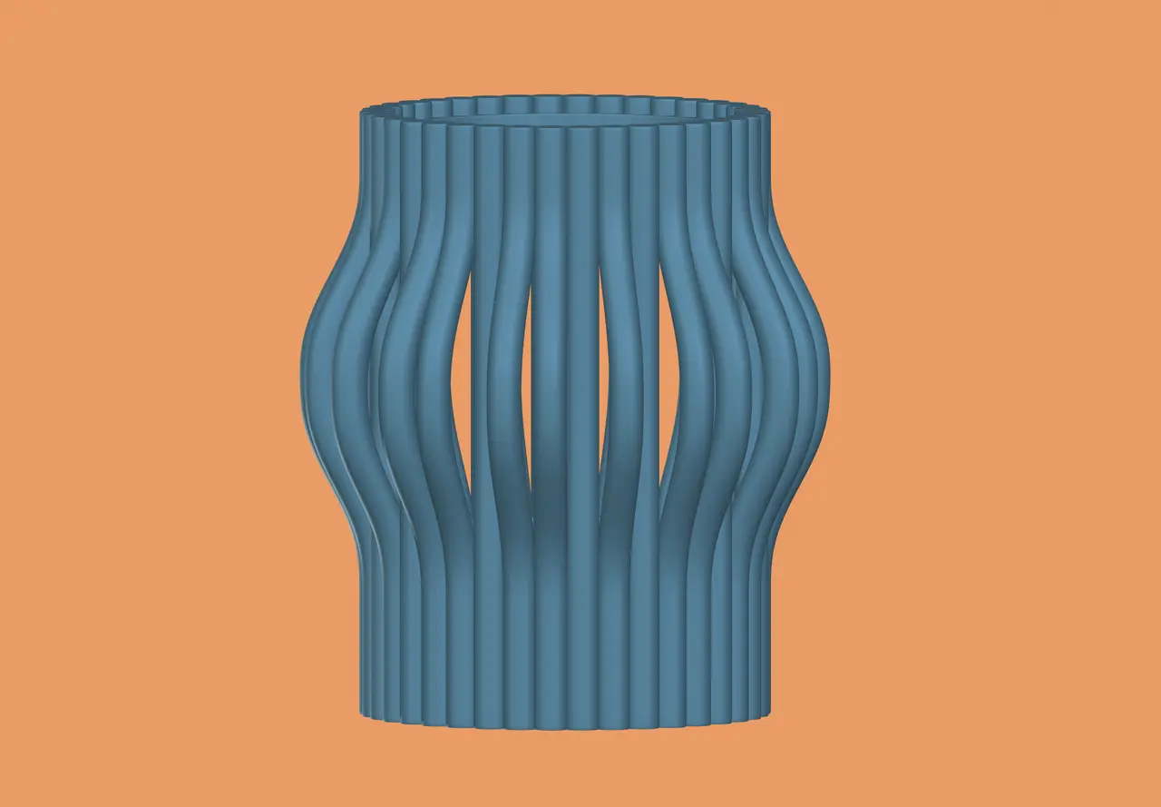 Minimalist Architectural Vase & Desk Organize — modelo 3D