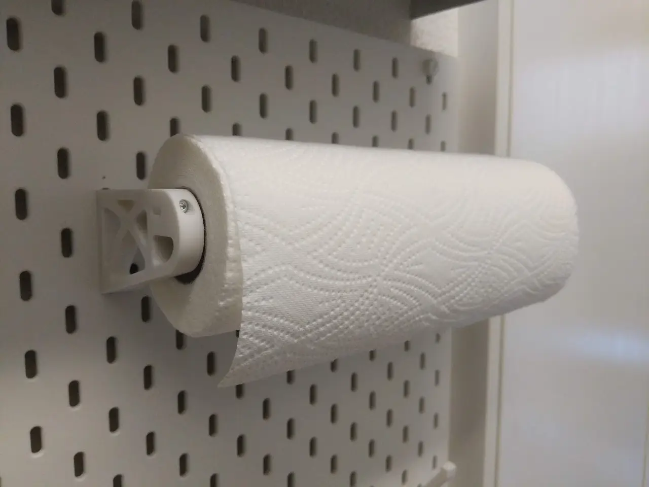 Quick-Change Paper Towel Mount for Ikea Skadis — modelo 3D