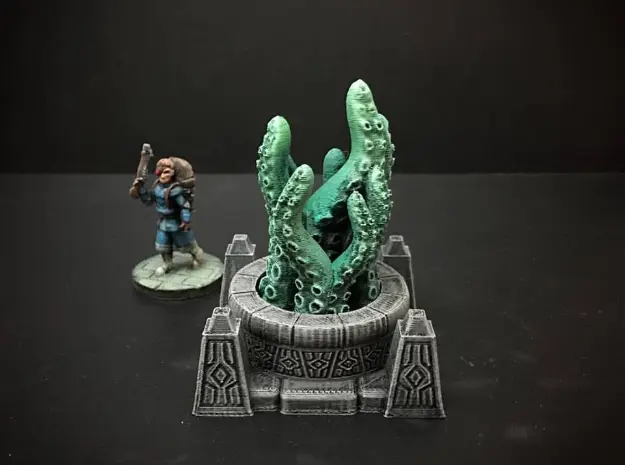 Delving Decor: Scrying Pool Alternate Inserts (28mm/Heroic scale) — modelo 3D