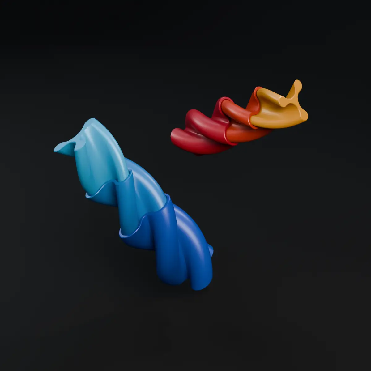 A weird noodle fidget — modelo 3D