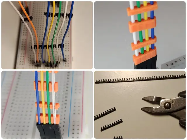 Cut-to-Length Jumper Wire Organizer — modelo 3D