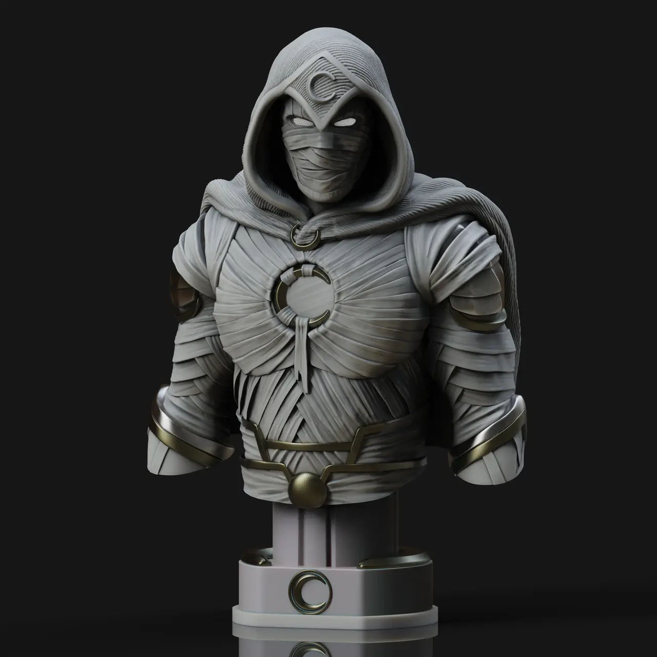 Moon Knight Bust — modelo 3D