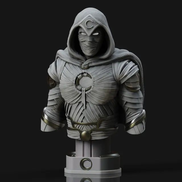 Moon Knight Bust — modelo 3D