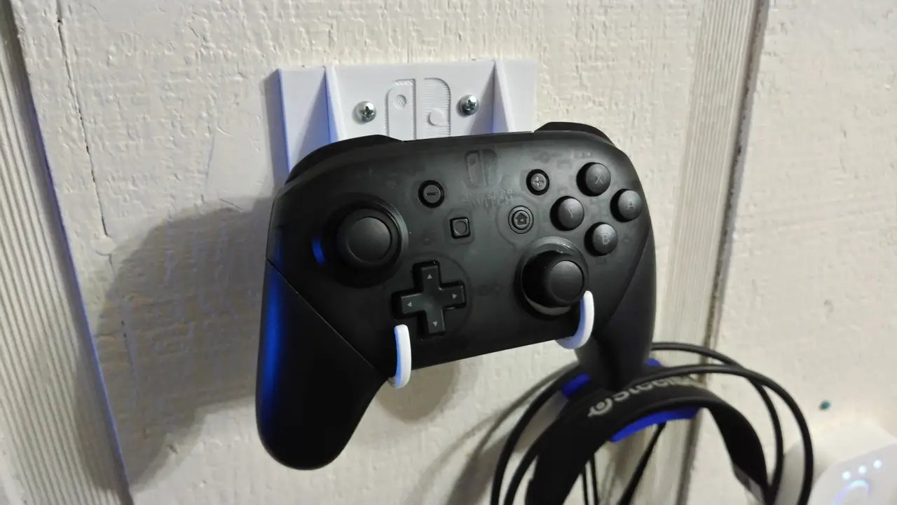 Nintendo Switch Pro Controller Wall Hook Mount — modelo 3D