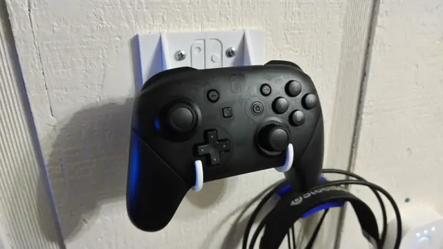 Nintendo Switch Pro Controller Wall Hook Mount — modelo 3D