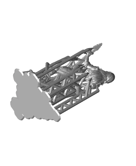 Jenny Silverleg - With Free Dragon - 5e DnD Inspired for RPG and Wargamers — modelo 3D