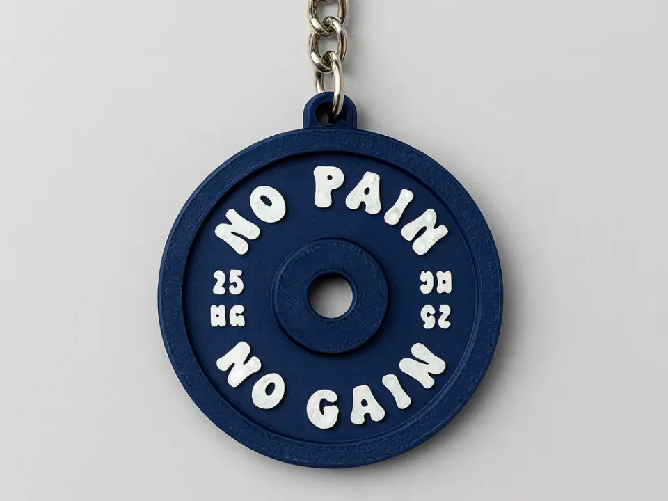 Weight Plate Keychain — modelo 3D