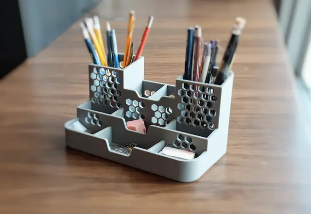 Elsa Desk Organizer for Stationery V2 — modelo 3D