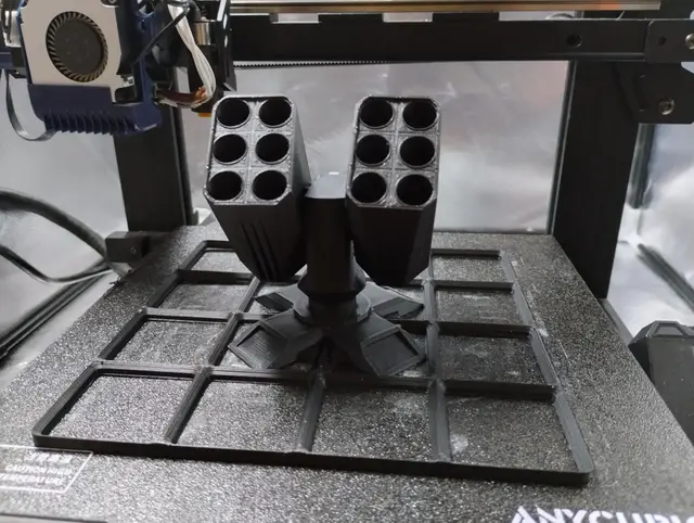 Missile Turret Pen Holder (UPDATED) - Gridfinity Compatible — modelo 3D